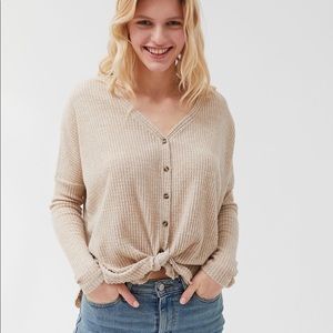 Out From Under Jojo Oversized Thermal XS, Tan